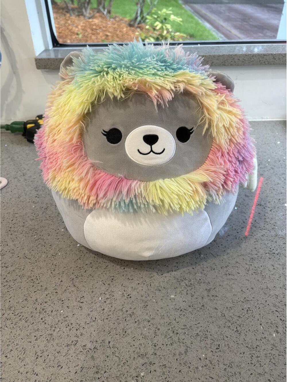 Squishmallows 12in Leonori  Rainbow Lion Plush Stuffed Animal
